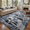 8x10 Ft Extra Large Shag Rugs for Living Room (Ca Blue 5sm12 / 8' X 10' (Rectangular))