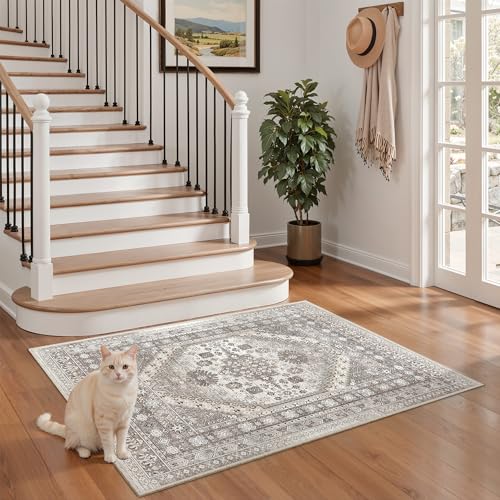2x3 Rug Non Slip (Brown/Beige / 2' x 3' (Rectangular))