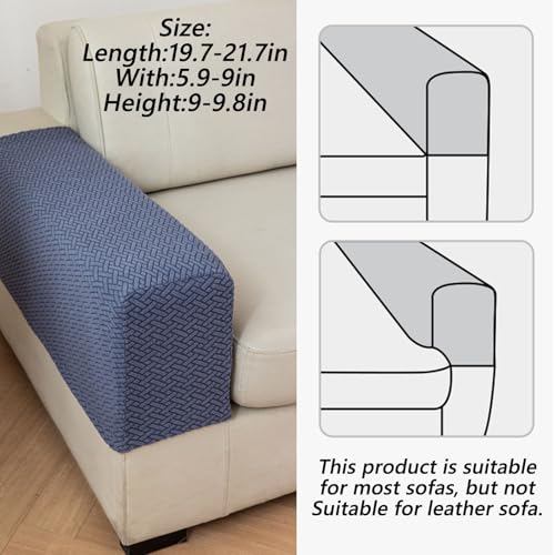 Soothing Home Sofa Covers (Grey / Arm Rest Covers 2pcs)