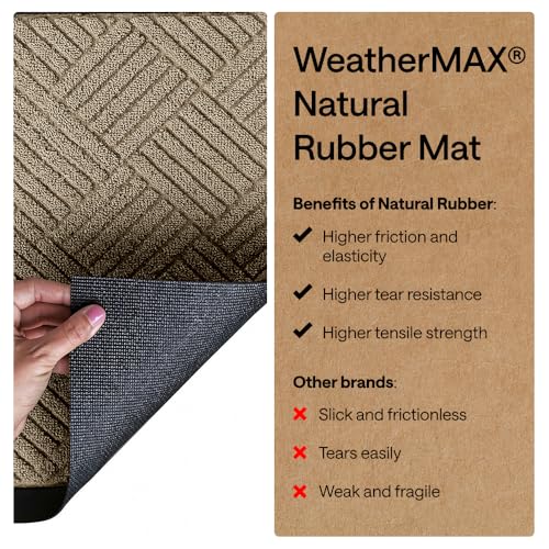 WeatherMAX Door Mat (Beige Diamond / 29" x 17")