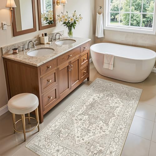 Washable Area Rug 2x4 (Beige/Brown / 2' x 4' (Rectangular))