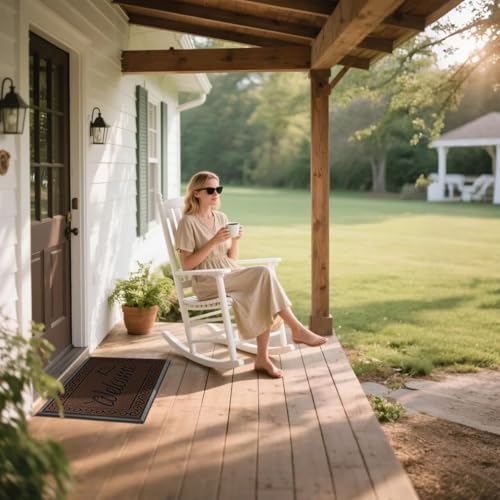 Artificial Grass Welcome Mat (Coffee / 29.5x17 Inch)