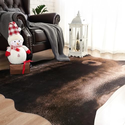 Premium Bear Print Rug (6'3" x 7' (Irregular) / Classic Bear)