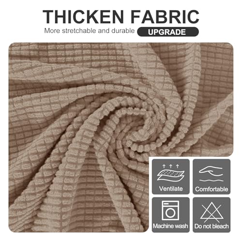Stretch Futon Cover Armless Bed Slipcover (Camel / Futon)