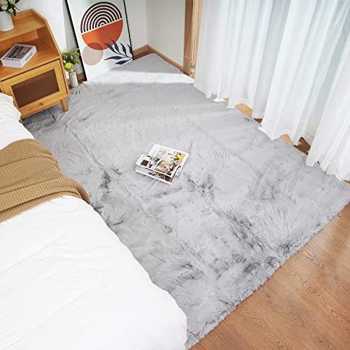 Ultra Soft Faux Rabbit Fur Rug 5x8 (Grey / 5*8Ft)