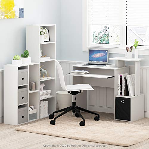 LUDER Book Shelf (White / 5-Tier)