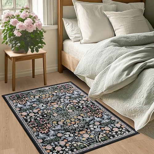 2x3 Small Entryway Rug (Dark Black / 2' x 3' (Rectangular))