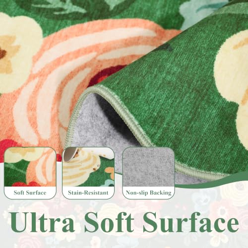 5x7 Area Rugs for Bedroom (Dark Green (Big) / 5' x 7' (Rectangular))