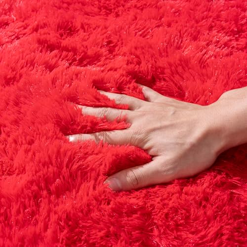 Small Area Rug (3' x 2' (Rectangular) / Red)