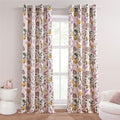 Pink Curtains 102 Inches Long Cute Sound Dampening Pretty Vintage Elegant Whimsical Floral Hummingbird Dusty Rose Drapes for Girls Kids Room Aesthetic Living Room 2 Panels (Light Pink / 52"W x 102"L (Pack of 2))