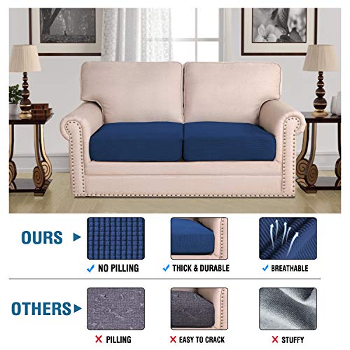 High Stretch Couch Cushion Covers (Navy)