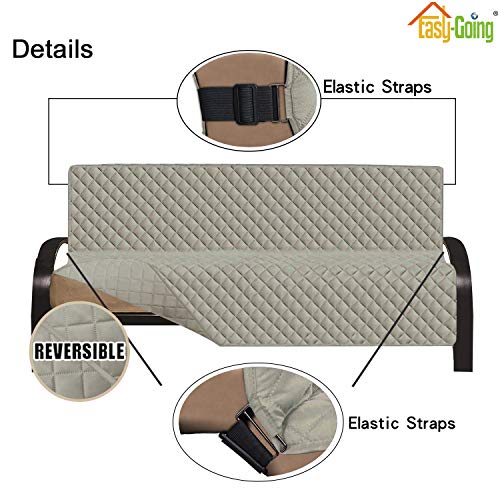 Reversible Couch Cover (Beige/Beige / Large Futon)