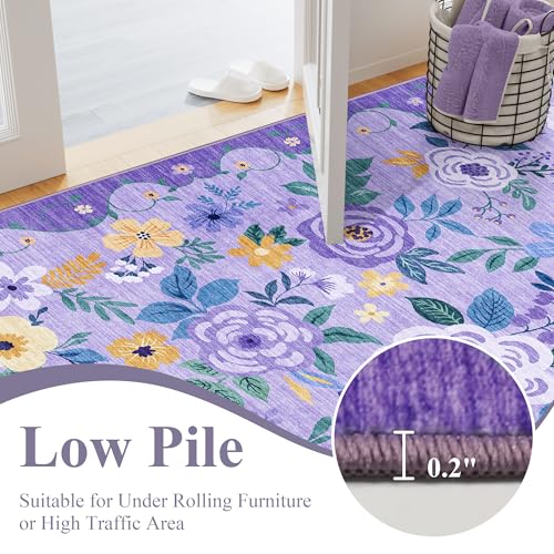 6x9 Area Rugs (Purple / 6' x 9' (Rectangular))