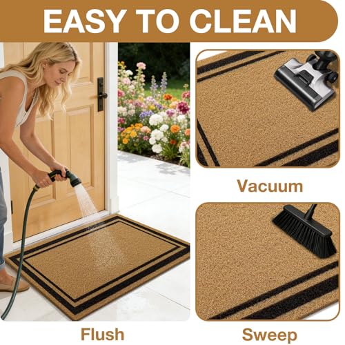 Front Door Mat 59x34 (Brown / 59" X 34")