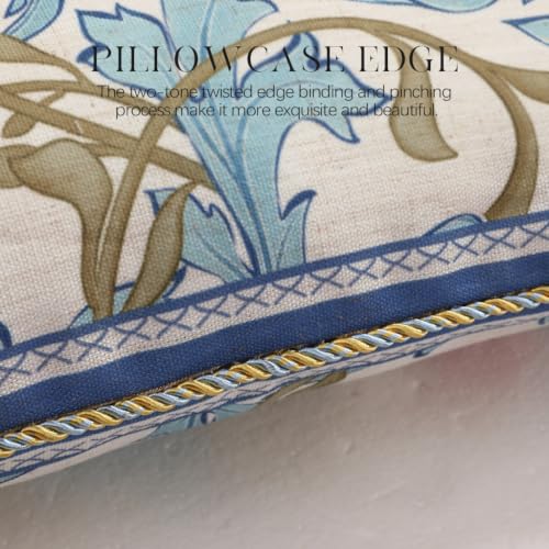Designer Vintage Linen Throw Pillow Cover (20" x 12" (Pack of 2) / Fromm B)