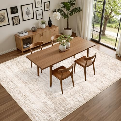 6x9 Area Rugs Living Room (Beige Brown / 6' x 9' (Rectangular))