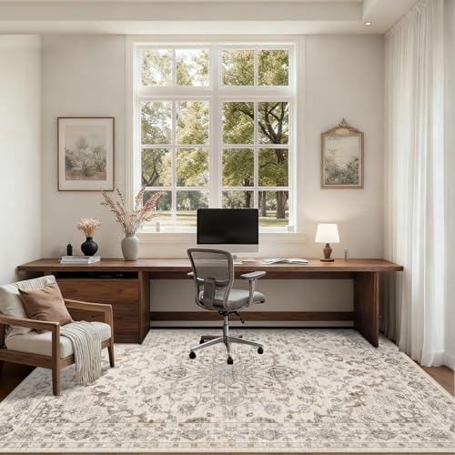 6x9 Area Rugs Living Room (Brown Beige / 6' x 9' (Rectangular))
