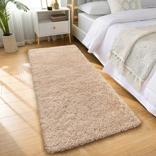 2x11 Machine Washable Runner Rugs for Hallway (2x11 Ft / Beige)
