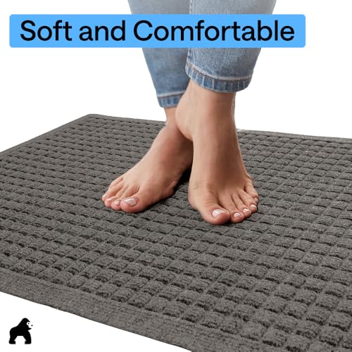 HydroABSORB Door Mat for Indoor Outdoor (Charcoal / 29" X 17")
