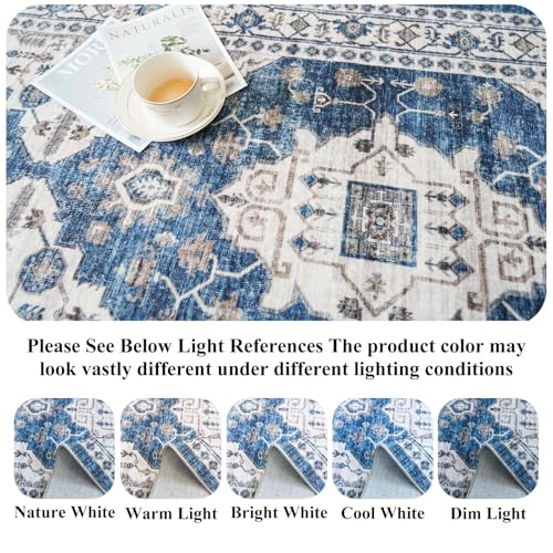 2x4 Non Slip Entryway Area Rugs (2x4 / Blue)