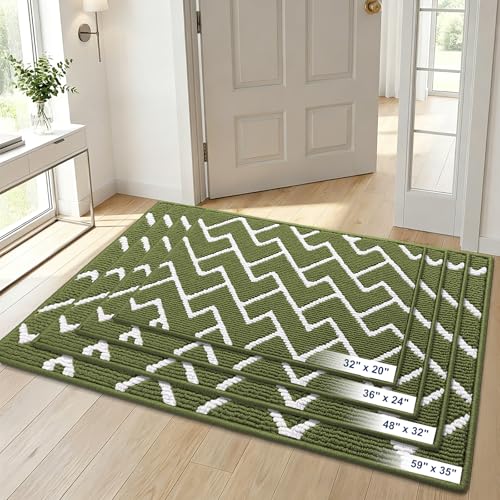 Front Door Mat 40x32 (Green / 40" X 32")