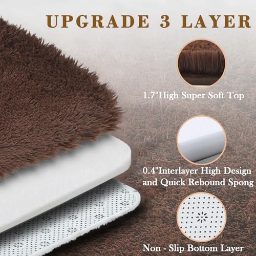 4x6 Area Rugs for Bedroom (Coffee / 4' x 6' (Rectangular))