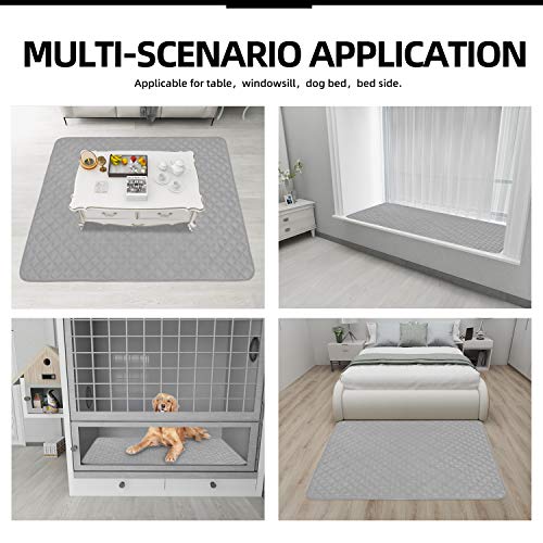 Sectional Couch Covers for Dogs L Shape Sofa Cover Reversible Sofa Slipcover Chaise Lounge Cover Furniture Protector Cover for Pets Dog Cat (42" x 52" / Light Gray/Light Gray)