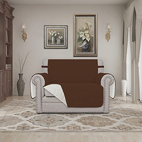 Reversible Couch Cover (Coffee/Ivory / Small-XL Chair)