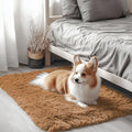 2x3 Machine Washable Small Bedside Rug (2x3 Ft / Khaki)