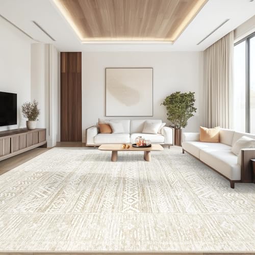 Living Room Rugs 9x12 (Ivory Beige / 9' x 12' (Rectangular))