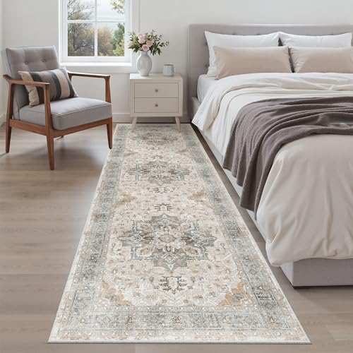 Kitchen Runner 2'6''x8' Rug Runners for Hallways (Light Taupe Brown / 2'6" x 8' (Runner))