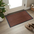 Extra Durable Door Mat Outside Entrance (36" x 24" (Rectangular) / Bright Burgundy)