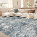6x9 Area Rugs Living Room (Blue / 6' X 9' (Rectangular))