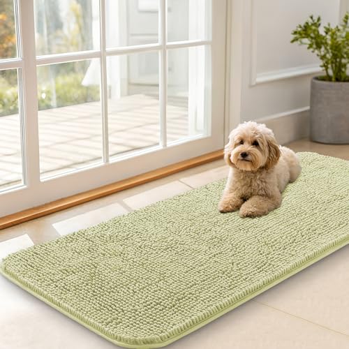 Dog Door Mat for Muddy Paws 47x20 (Vanilla / 47" X 20")