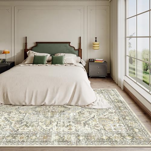 5x7 Area Rugs for Living Room (Beige/Brown / 5' x 7' (Rectangular))