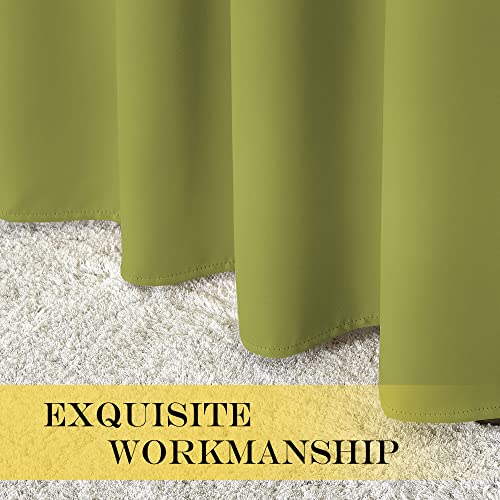 Blackout Curtains & Drapes (Fresh Green / 80"W x 144"L (Pack of 1))