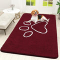 Dog Door Mat for Muddy Paws 70x46 (Burgundy / 70" X 46")