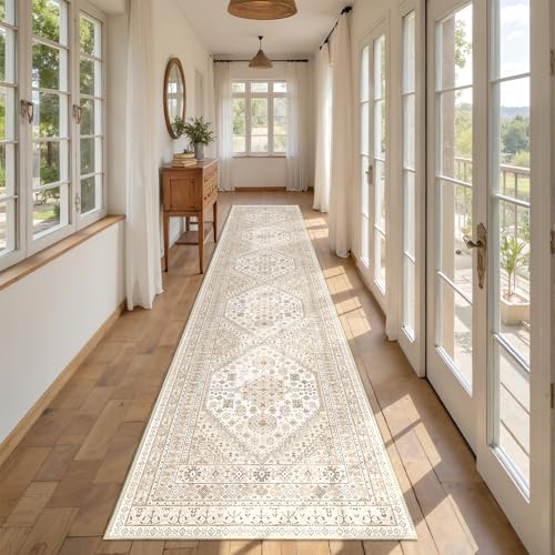 Runners for Hallway 12ft (Cream/Beige / 2'6" x 12' (Runner))