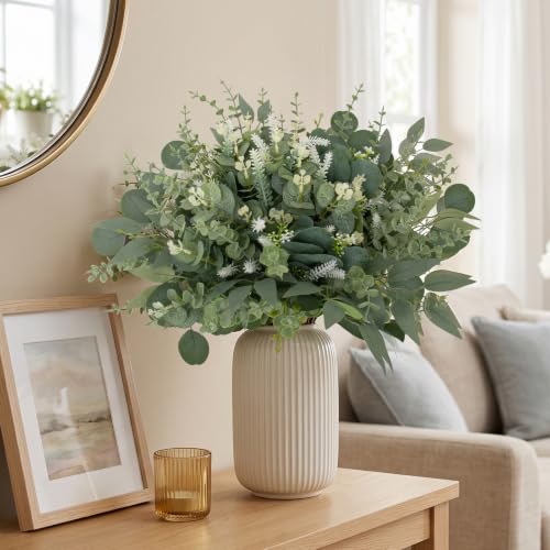 270 Pcs Artificial Eucalyptus Stems