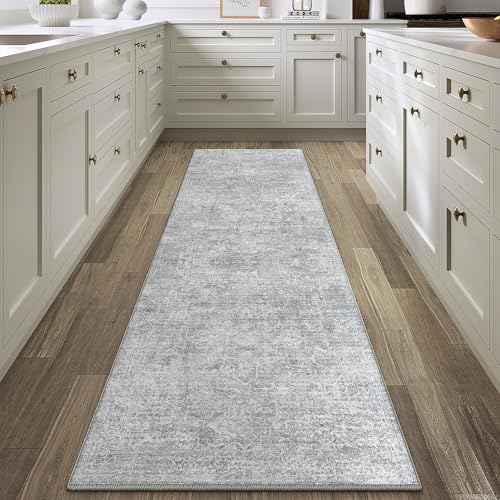 2x8 Runner Rug Vintage Gray Distressed (Distressed Grey / 2' x 8' (Runner))
