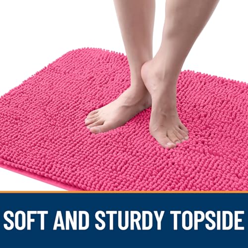 Dog Door Mat for Muddy Paws 45x27 (Hot Pink / 45" X 27")