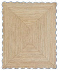 Wave Scalloped Natural Jute Runner Rug Boho Jute Rug Hallway Entryway Runner Rug (Grey / 2'6"x18' (Runner))