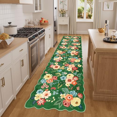 2x8 Washable Runner Rug (Dark Green (Big) / 2' x 8' (Rectangular))