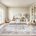 Amada Large 9x12 Washable Area Rug for Living Room (9' x 12' (Rectangular) / Taupe)