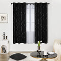 Living Room Curtains 72 Inches Long (Black/Wave Dots / 42"W x 72"L (Pack of 2))