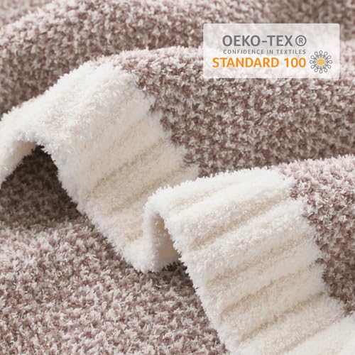 Heather Taupe Throw Blanket for Couch (Heather Taupe / Throw-XL (50"x70"))