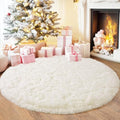 4'x4' Cream Round Rugs for Girls Bedroom (4' (Round) / Cream)