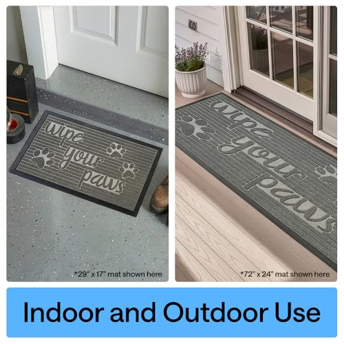 WeatherMAX Door Mat (Stone Paws / 35" x 23")