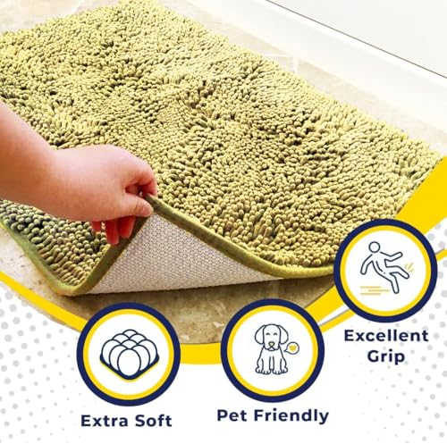 Super Water Absorbent Door Mat Indoor (Yellow / 36" x 120")