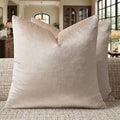 Velvet Pillow Covers 18x18 Decorative Pillows Pack of 2 Beige (Champagne / 18" x 18" (Pack of 2))